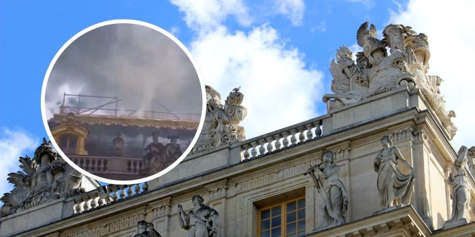 Así fue el incendio en el Palacio de Versalles.