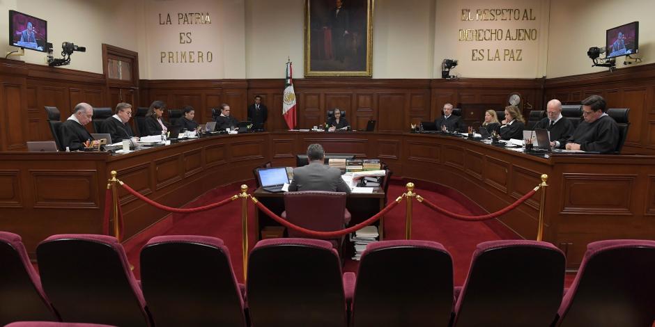 La Suprema Corte de Justicia, en sesión ordinaria, en imagen de archivo.