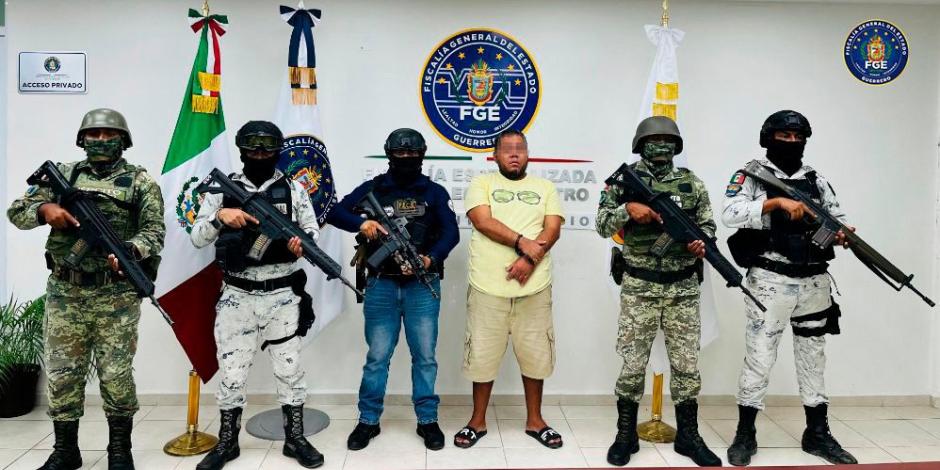 Fiscalía de Guerrero en coordinación con Ejército, Guardia Nacional y la Secretaría de Seguridad del Estado detuvieron a jefe de plaza de Los Rusos