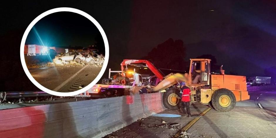 Así fue el fuerte accidente de la autopista México - Puebla de este viernes 14 de junio.