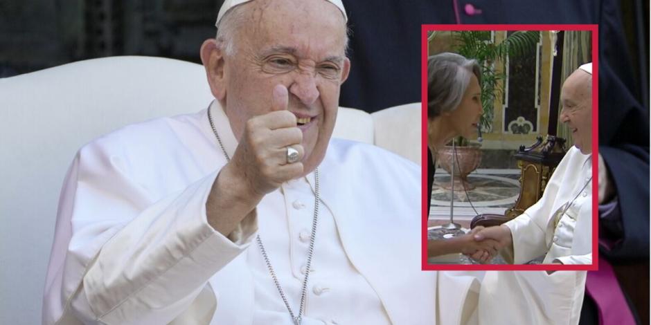 Papa Francisco se reúne con Chumel Torres y Florinda Meza
