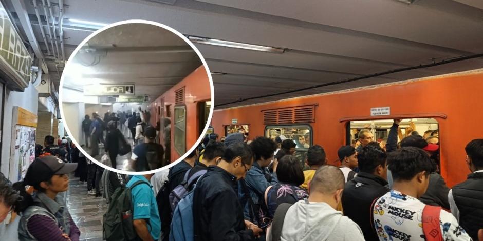 Usuarios del Metro reportan retrasos en la Línea 3 del Metro CDMX.