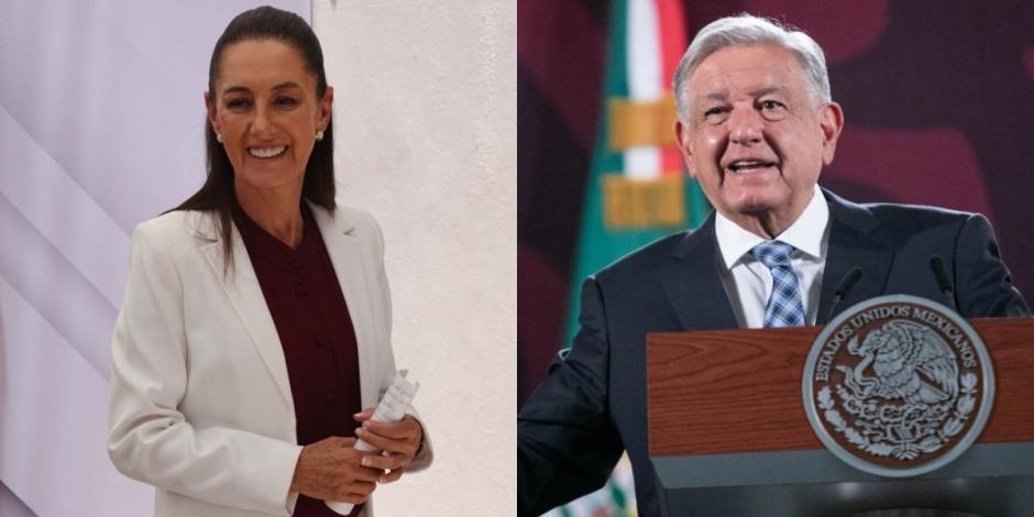 El presidente López Obrador negó que interviniera en la elección del gabinete de su sucesora Claudia Sheinbaum.