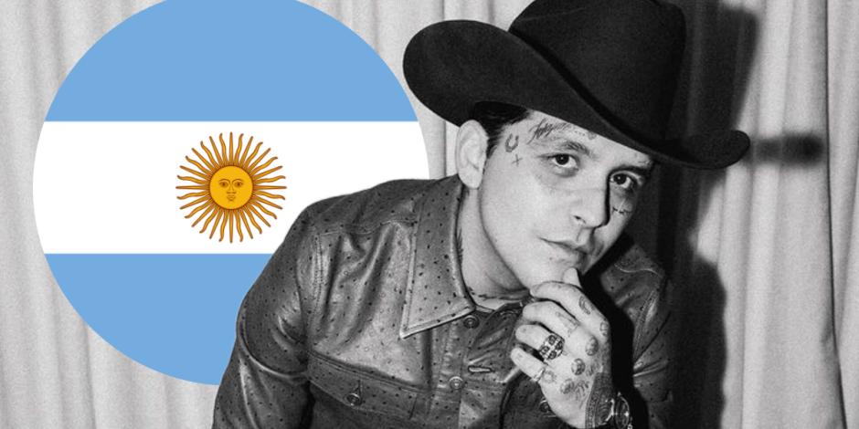 Christian Nodal anuncia concierto en Argentina