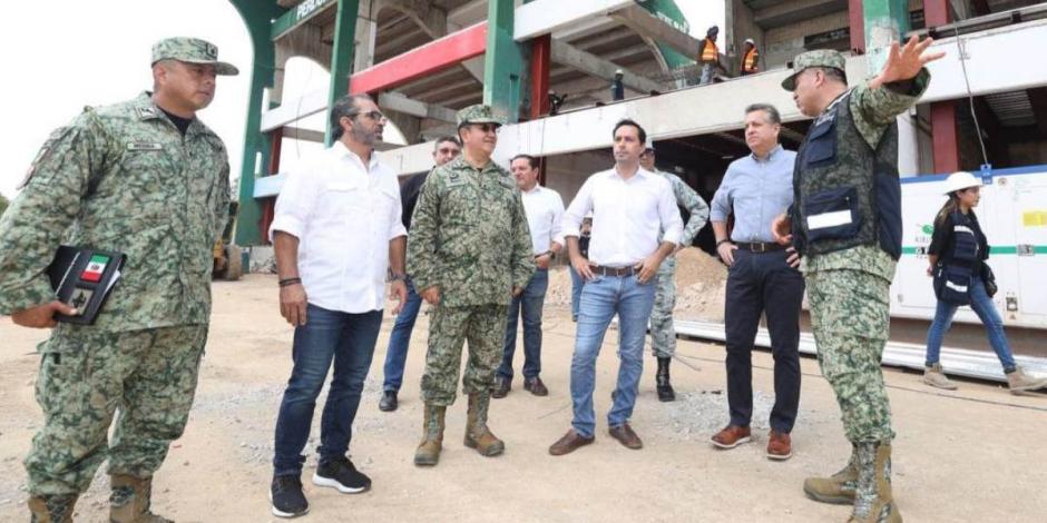 Presentan trabajos de renovación del Estadio de Beisbol Kukulcán Álamo.