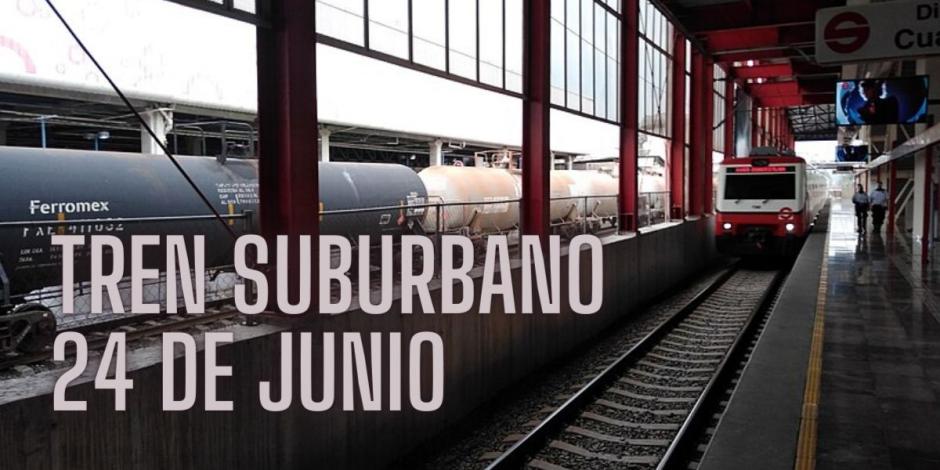¿Qué pasa con el Tren Suburbano este lunes 24 de junio? Te contamos.