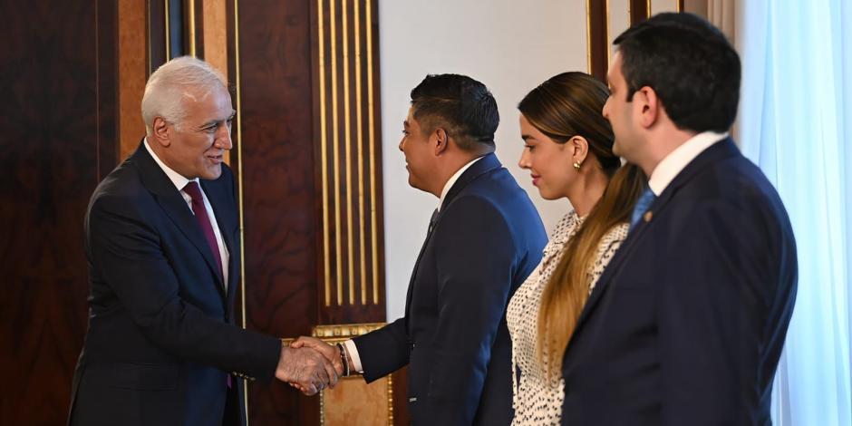 Ricardo Gallardo Cardona, se reunió con el presidente de Armenia, Vahagn Khachaturyan.