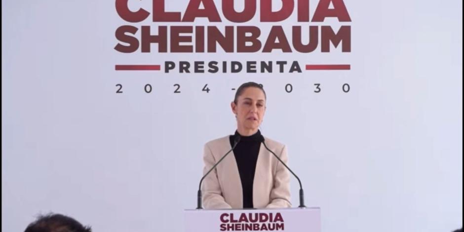Claudia Sheinbaum en conferencia de prensa este miércoles.