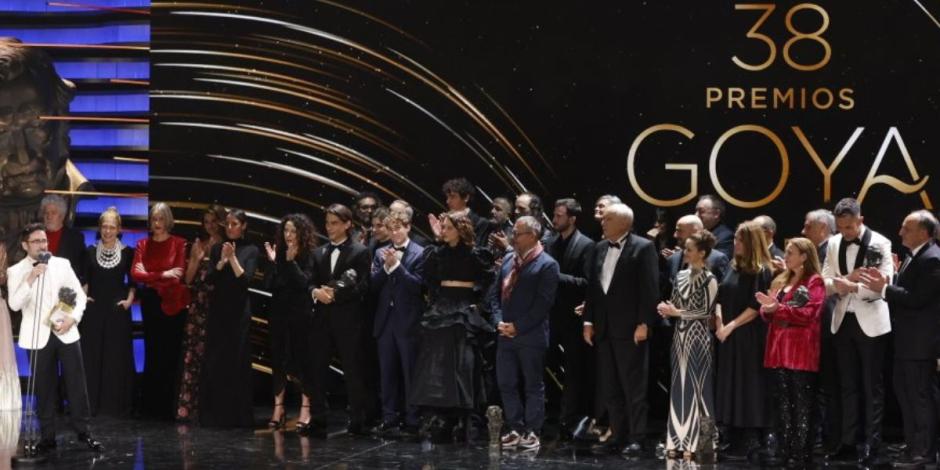 Ganadores de la edición pasada de los Premios Goya.