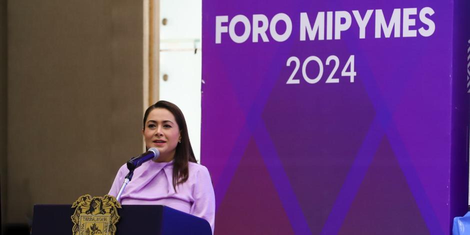 Tere Jiménez encabezó el Foro Mipymes 2024 en donde apoyó a empresarios y emprendedores