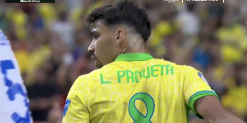 El brasileño Lucas Paquetá falló de manera increíble un penalti ante Paraguay en la Copa América 2024.