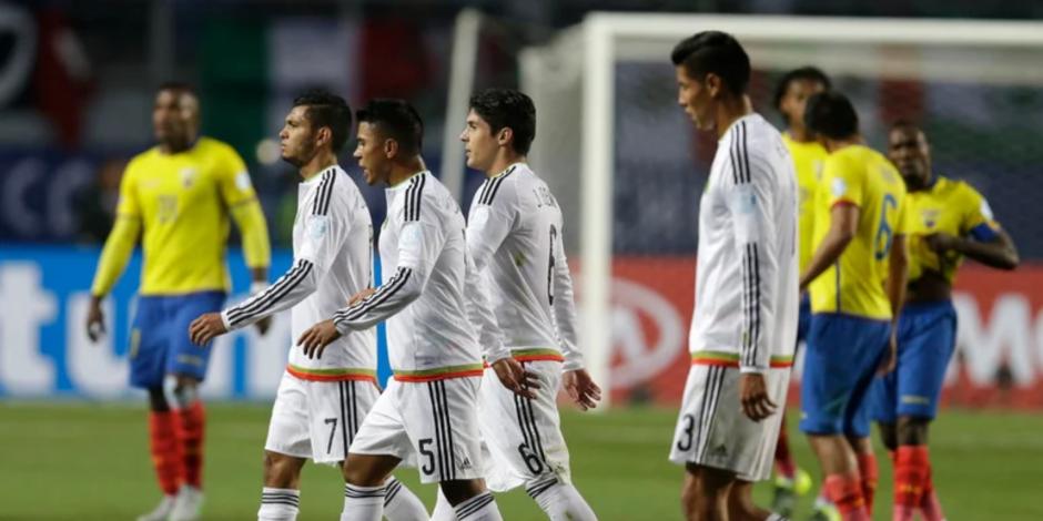 La Selección Mexicana luego del partido ante Ecuador en la Copa América Chile 2015