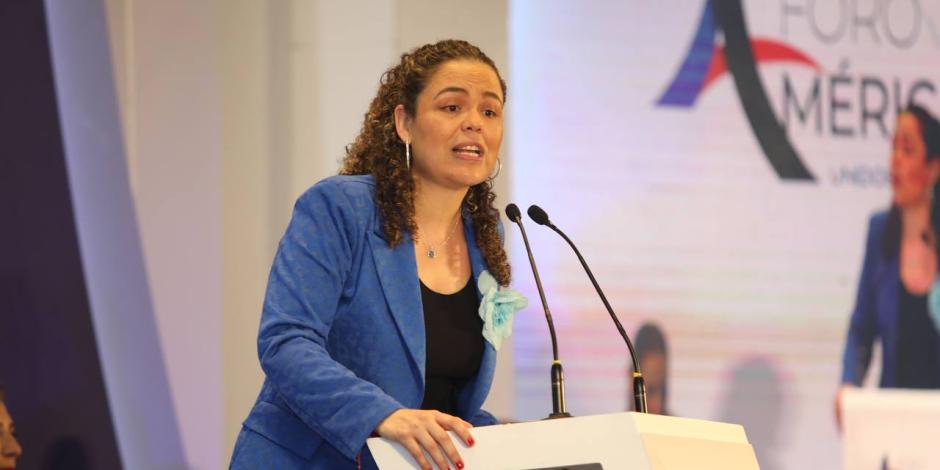 Mariana Gómez del Campo, en el Foro América Libre, en imagen de archivo.