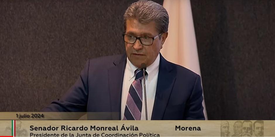 El senador de Morena, Ricardo Monreal.
