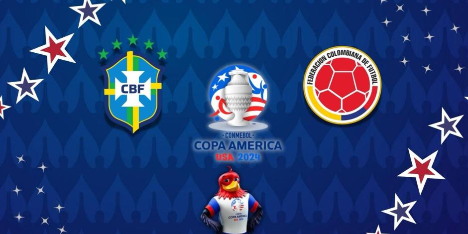 Brasil y Colombia juegan en la Copa América 2024