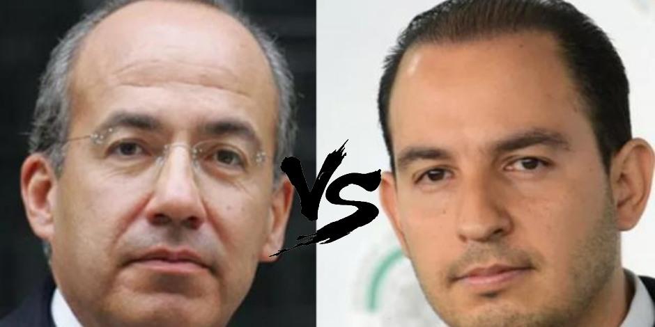 Felipe Calderón y Marko Cortés se acusan mutuamente por 'la caída' del PAN.
