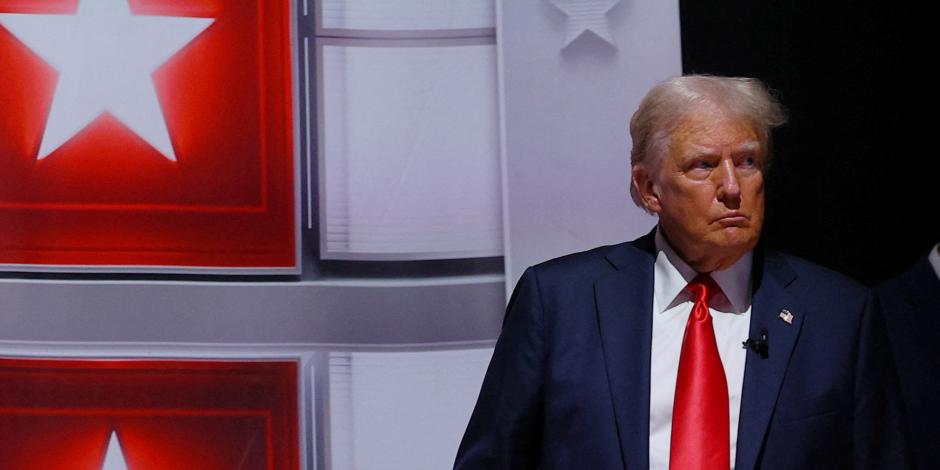 El exmandatario Donald Trump, al ingresar al foro de CNN para el primer debate con Joe Biden, el pasado 27 de junio.