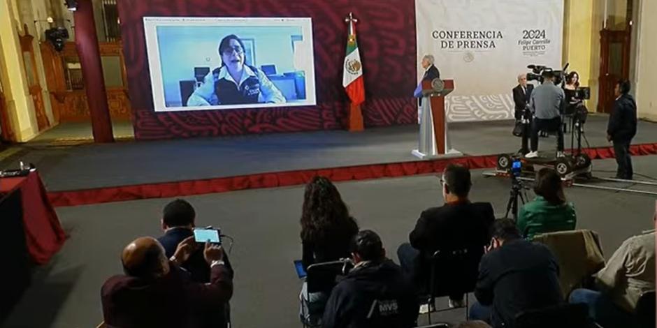 Laura Velázquez dio informe al Presidente AMLO.
