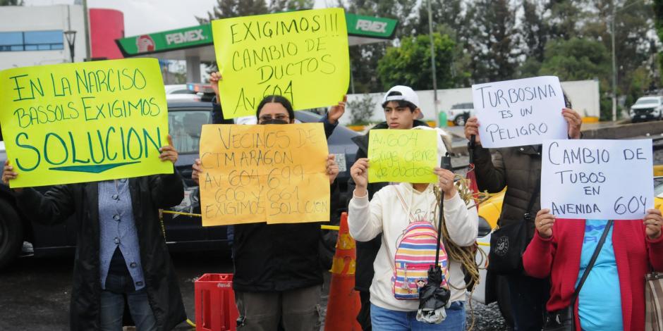 Vecinos protestan contra ductos de Pemex, el pasado 1 de junio.