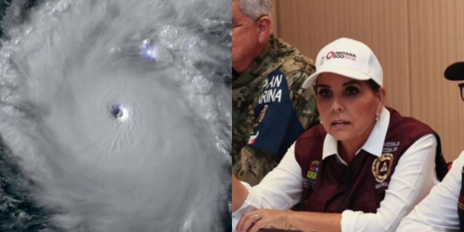 Mara Lezama informa que se mantiene la vigilancia del huracán Beryl.