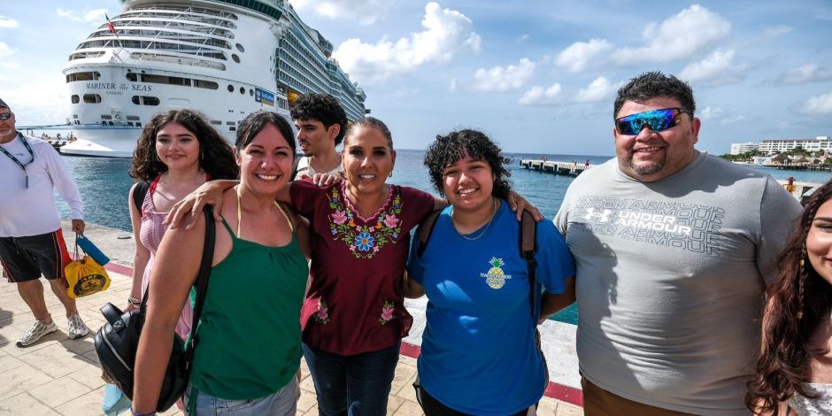 La gobernadora Mara Lezama confirma la plena recuperación turística de Quintana Roo tras el huracán "Beryl".
