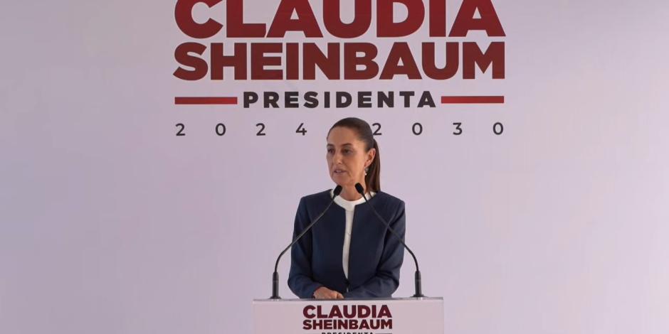 Claudia Sheinbaum en conferencia de prensa.