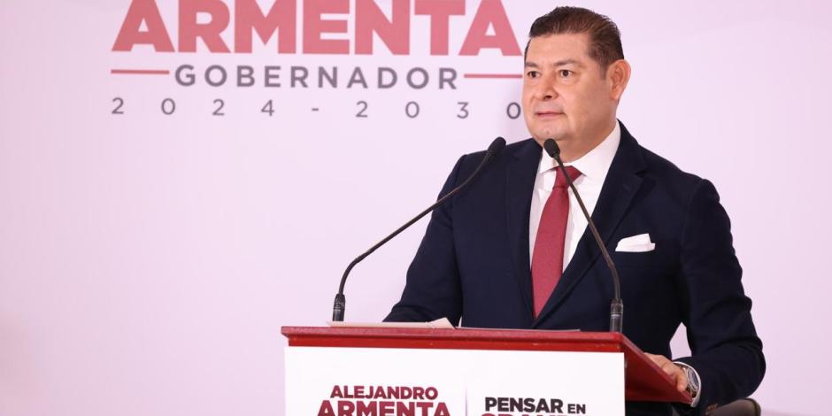 Gobernador electo de Puebla, Alejandro Armenta.