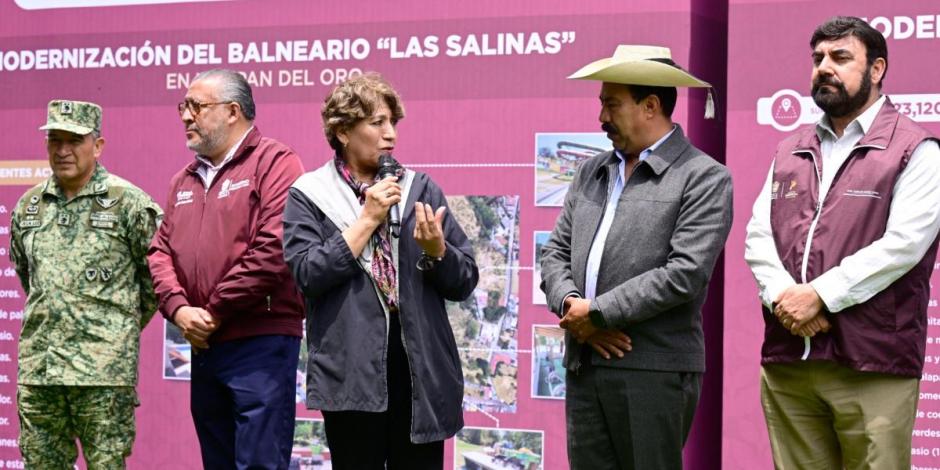 Obras de la transformación son un acto de justicia para los 125 municipios del Edomex, afirma Delfina Gómez.