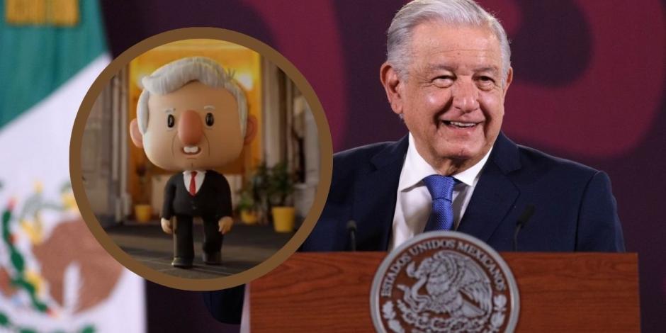 Así se ve el presidente López Obrador en su 'intro' animada.