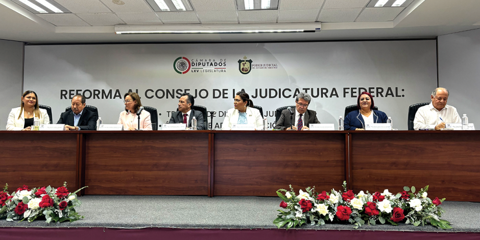 El quinto foro de los Diálogos Nacionales para las reformas al PJ se celebró ayer, en Veracruz.