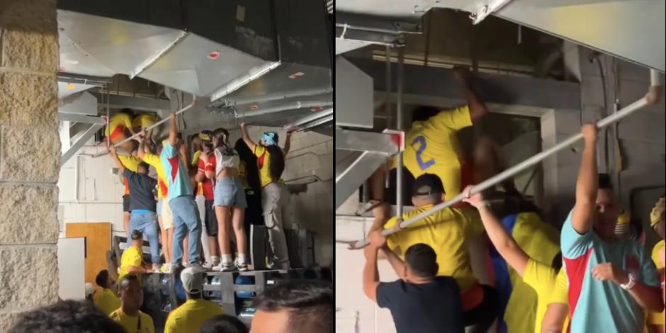 Fans de Colombia ingresas por todos lados a la Final de la Copa América 2024