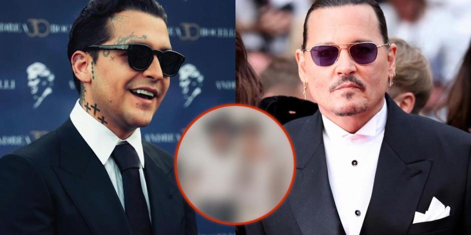 Christian Nodal y Johnny Depp posan juntos, ¿sí son idénticos?