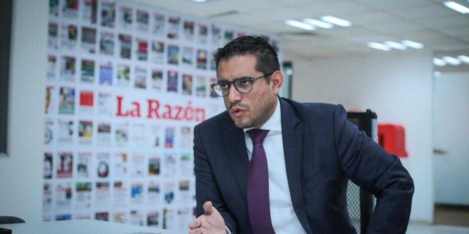 Óscar Zamudio, abogado de Carlos Treviño, ayer, en entrevista con La Razón.