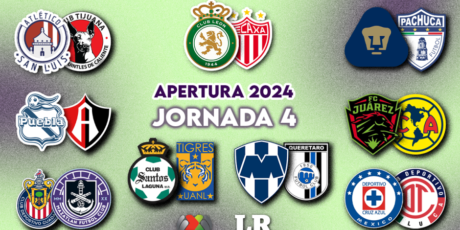 Cruz Azul vs Toluca luce como el duelo más atractivo de la Fecha 4 del Apertura 2024.