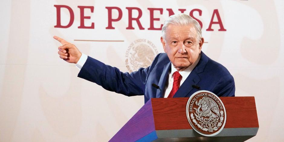 El presidente Andrés Manuel López Obrador, ayer en conferencia de prensa.
