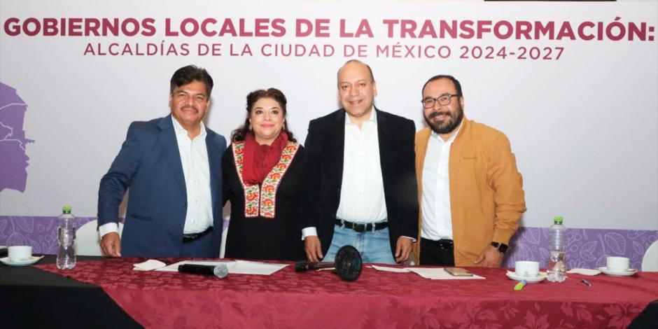 Clara Brugada Molina, candidata electa a la CDMX,  ayer en el foro “Gobiernos Locales de la Transformación”.