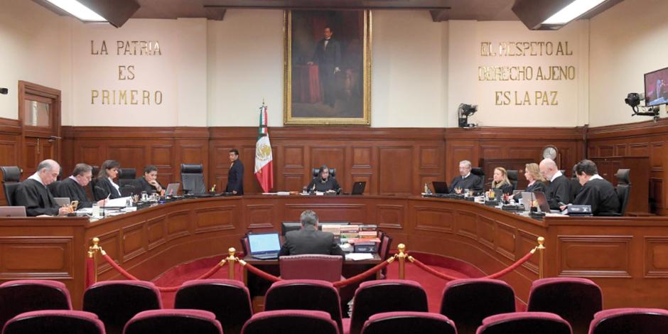 El pleno de la Suprema Corte de Justicia de la Nación, en imagen de archivo.