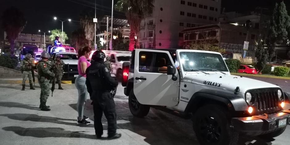 Fuerzas de seguridad refuerzan la vigilancia en Chilpancingo con el operativo "BOI Chilpancingo".