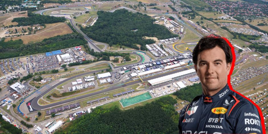 Checo Pérez en el Gran Premio de Hungría de F1