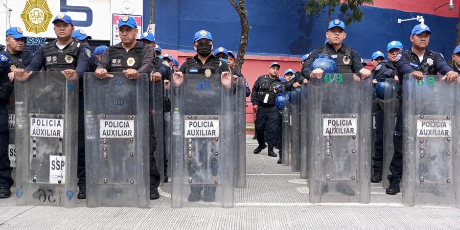SSC implementó un operativo por el partido del Toluca vs Cruz Azul.