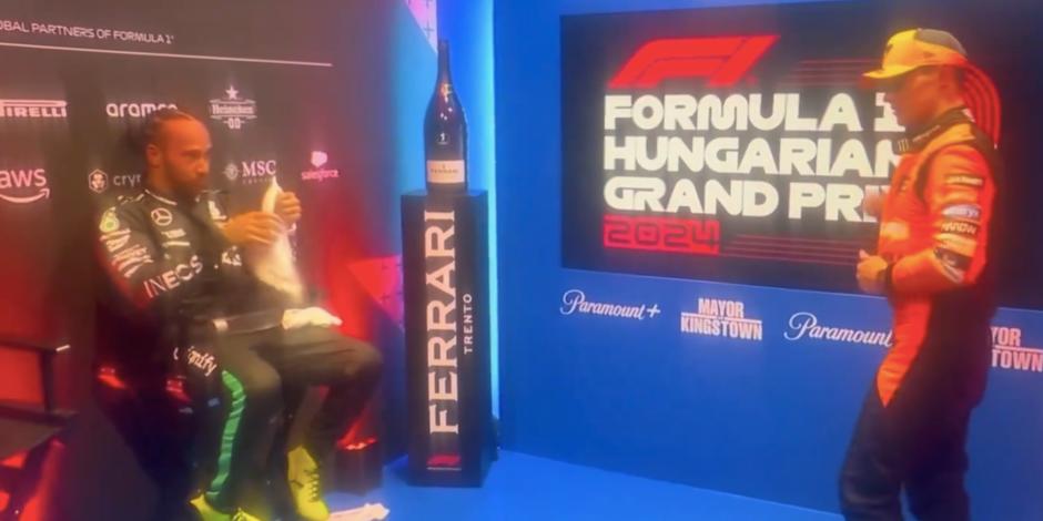 Lando Norris le hace un desplante a Lewis Hamilton en el GP de Hungría de F1