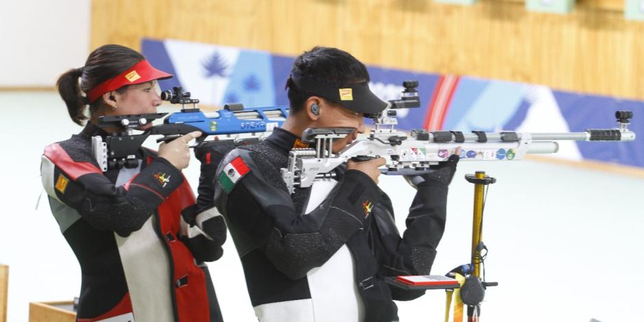 Goretti Zumaya y Edson Ramírez finalizan en séptimo lugar en rifle de aire mixto de los Juegos Olímpicos