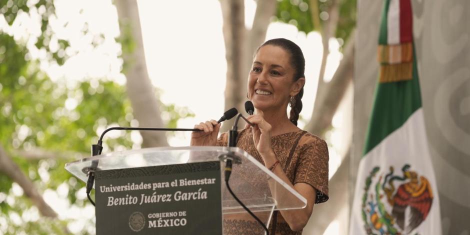 Claudia Sheinbaum se comprometió a consolidar las Universidades para el Bienestar durante la evaluación en Tlaltizapán.
