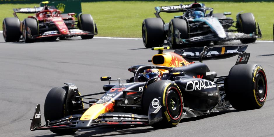 Checo Pérez en el GP de Bélgica de F1