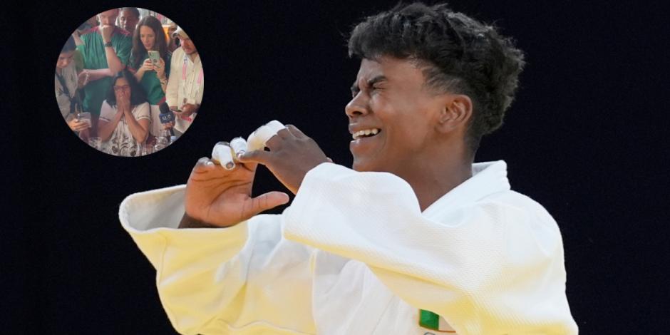 La familia de Prisca Awiti vivió un momento muy emotivo durante la final de la judoca mexicana en París 2024.