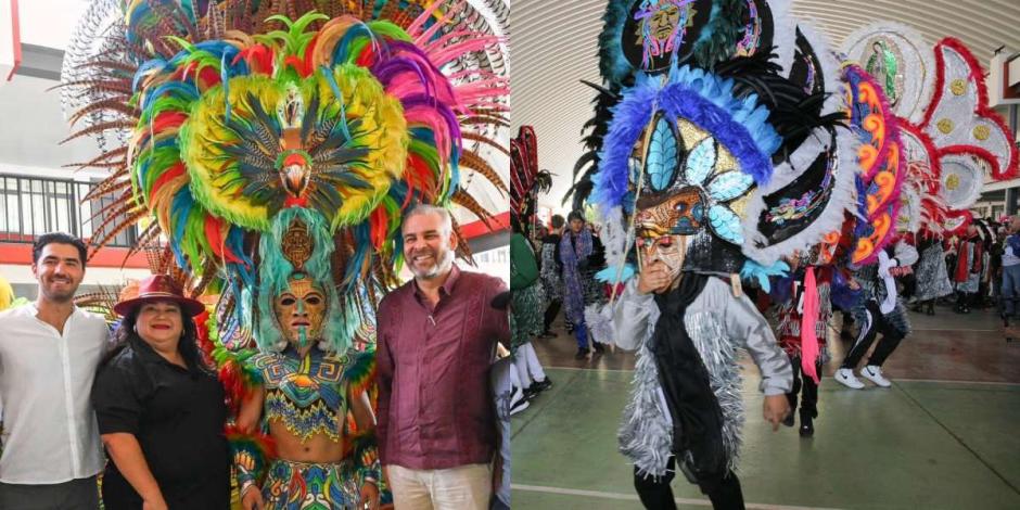 Danza guerrera de los Tlahualiles, una tradición de gran arraigo en Michoacán.