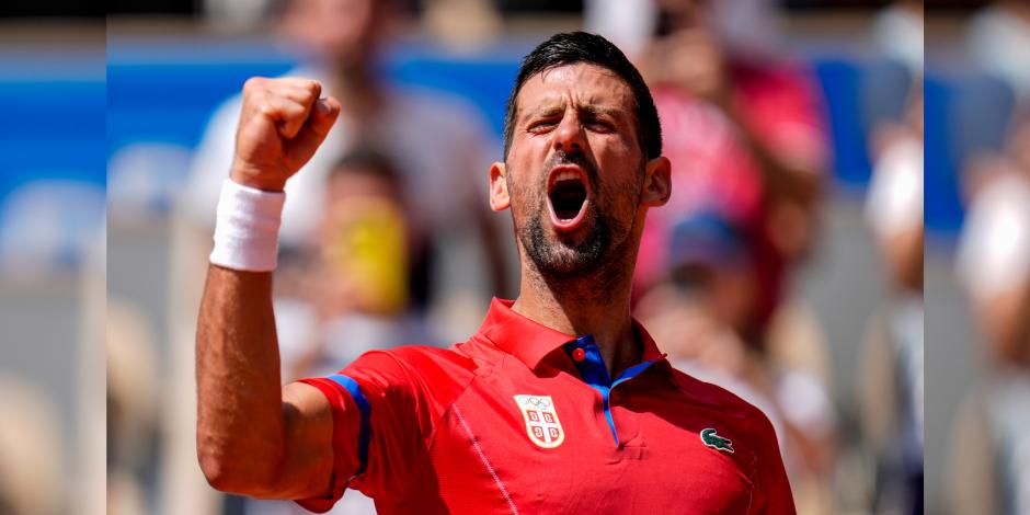 Novak Djokovic avanza a cuartos de final de Juegos Olímpicos y sigue firme rumbo al oro en París 2024