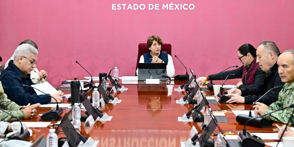 Mesa de trabajo de autoridades del Estado de México.