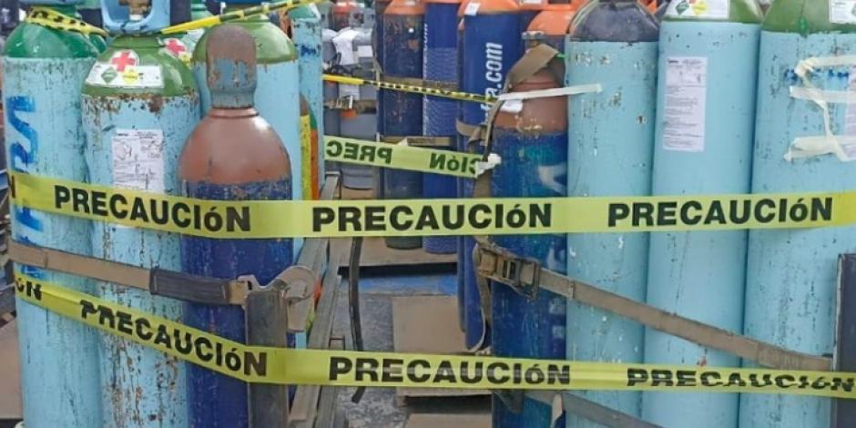 Recuperan 25 tanques de oxígeno en Tlalnepantla
.