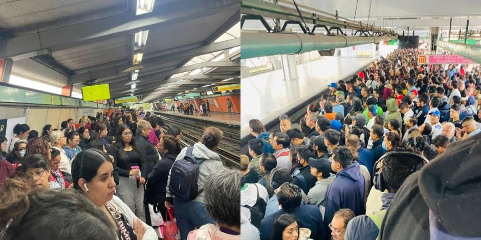 Retrasos en el Metro de la Ciudad de México.